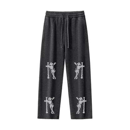 Skeleton Washed Fleece Sweatpants
