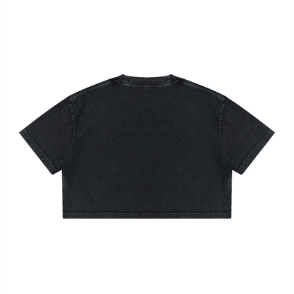 Skeleton Womens Crop T-Shirt