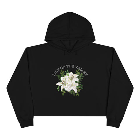 Lily of The Valley Crop Hoodie