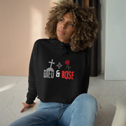 Died and Rose Crop Hoodie