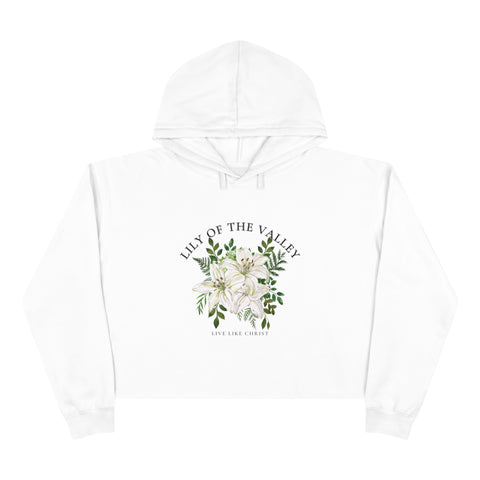 Lily of The Valley Crop Hoodie