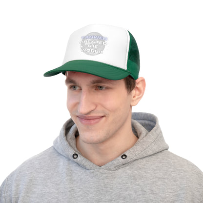 Yahweh Created The World Trucker Cap