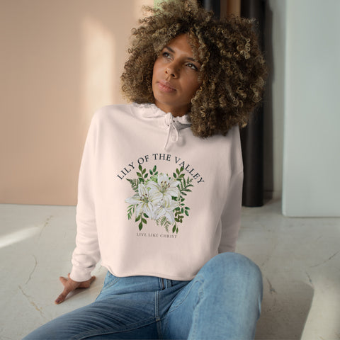 Lily of The Valley Crop Hoodie