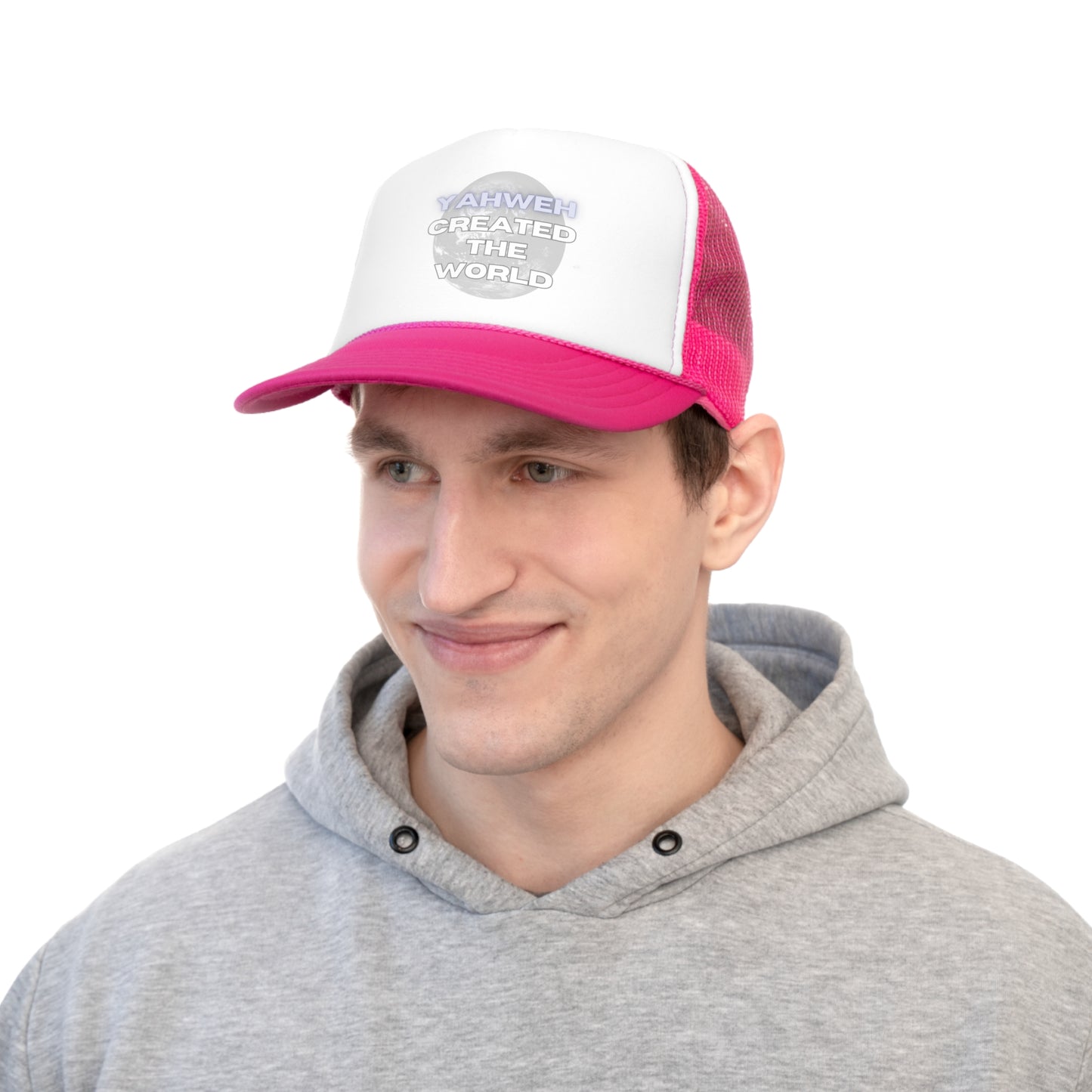 Yahweh Created The World Trucker Cap