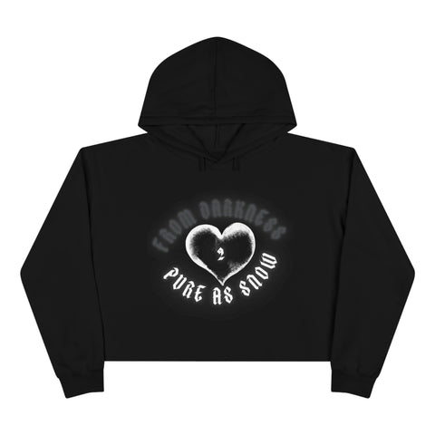 From Darkness to Pure Crop Hoodie