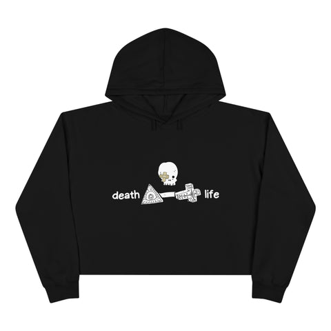 Death or Life Crop Hoodie