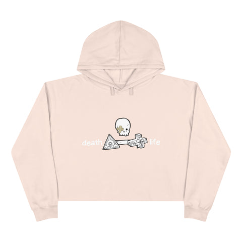 Death or Life Crop Hoodie