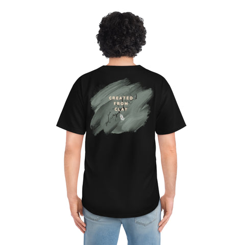 CREATED FROM CLAY BASEBALL JERSEY