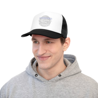 Yahweh Created The World Trucker Cap