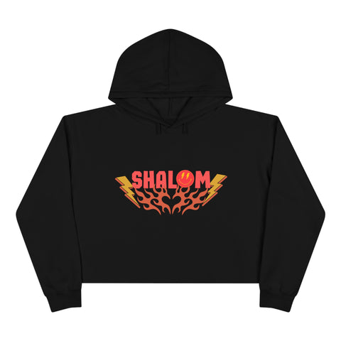 Shalom Crop Hoodie