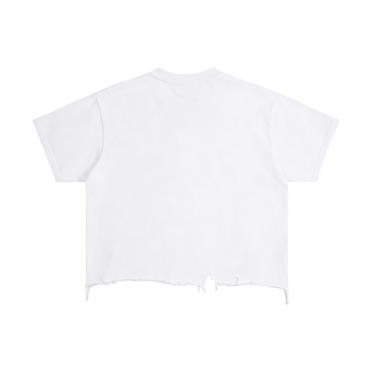 Skeleton Cowboy Crop T-Shirt
