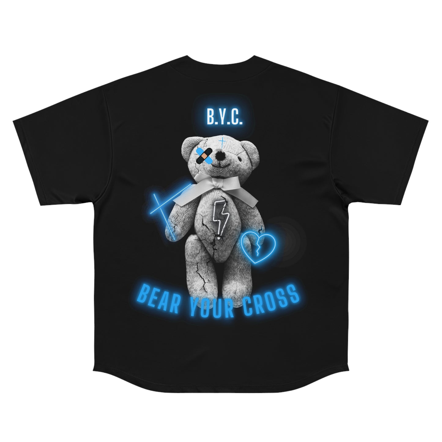BEAR YOUR CROSS BASEBALL JERSEY (Poly Matching Set)