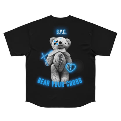 BEAR YOUR CROSS BASEBALL JERSEY (Poly Matching Set)