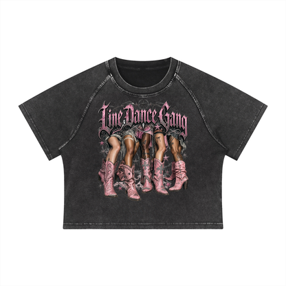 Line Dance Gang Crop T-Shirt