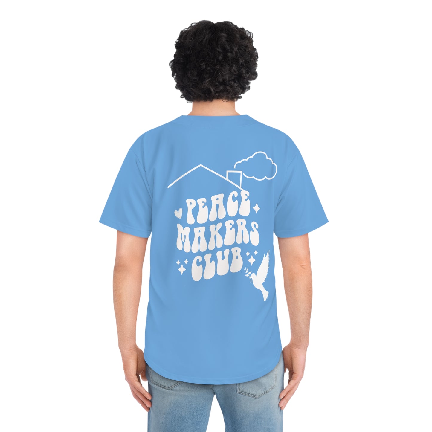 Peace Makers Club Baseball Jersey (Poly Matching Set)
