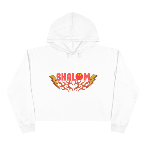 Shalom Crop Hoodie