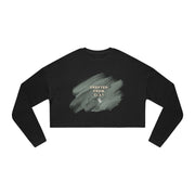 Created From Clay Cropped Crewneck