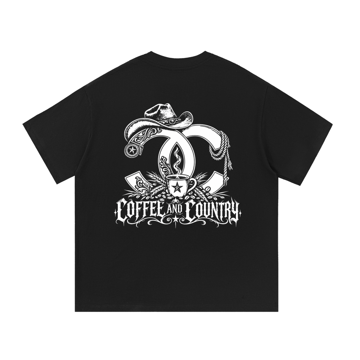 COFFEE AND COUNTRY Essential Cotton T-Shirt