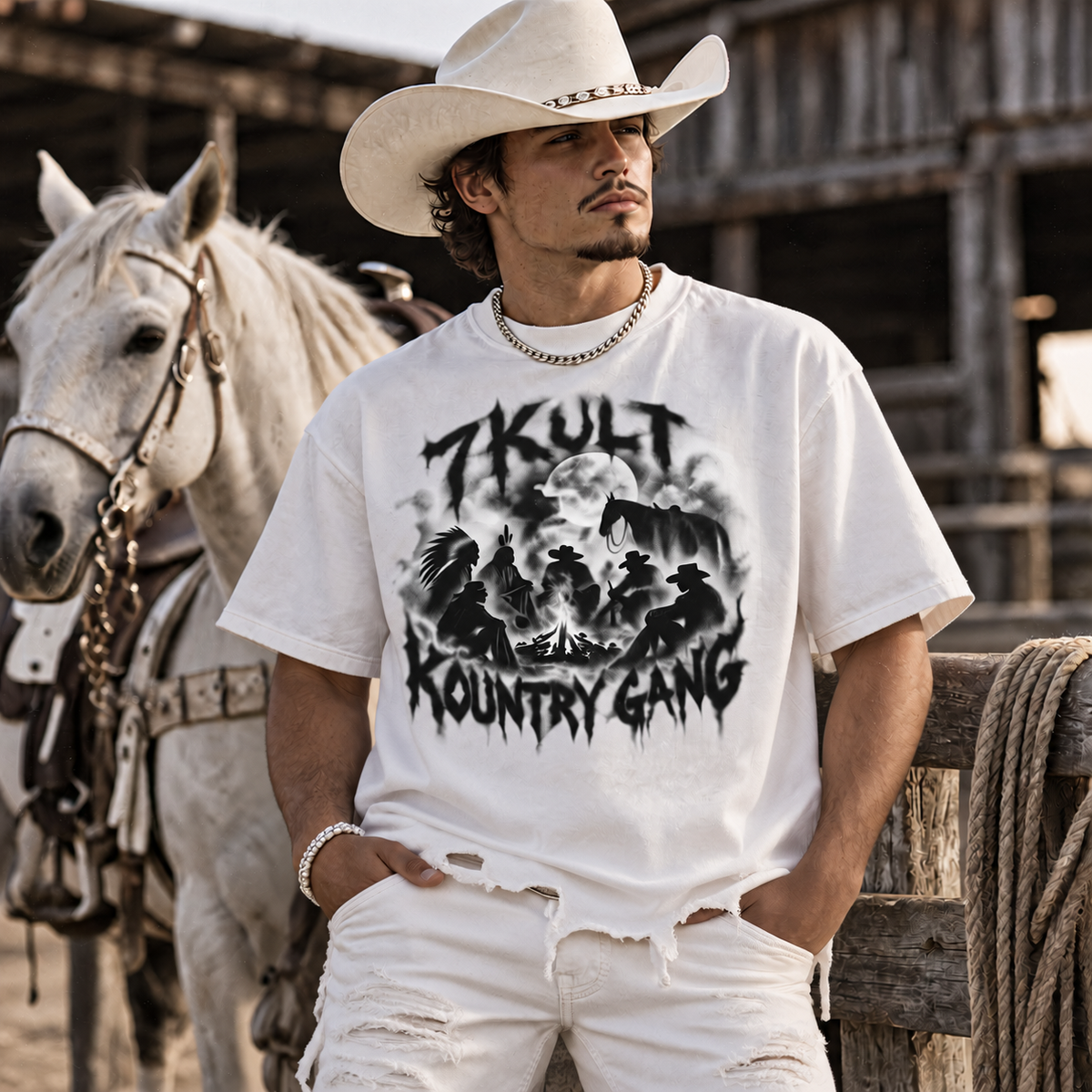 Cowboys and Indians Boxy T-shirt