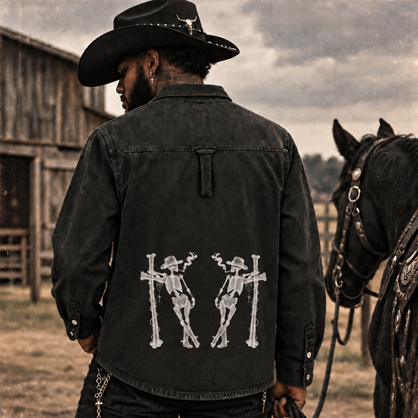 Skeleton Denim Vintage Jacket