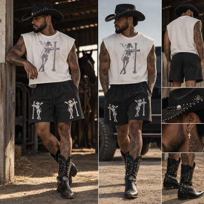 Skeleton Vintage lounge Shorts