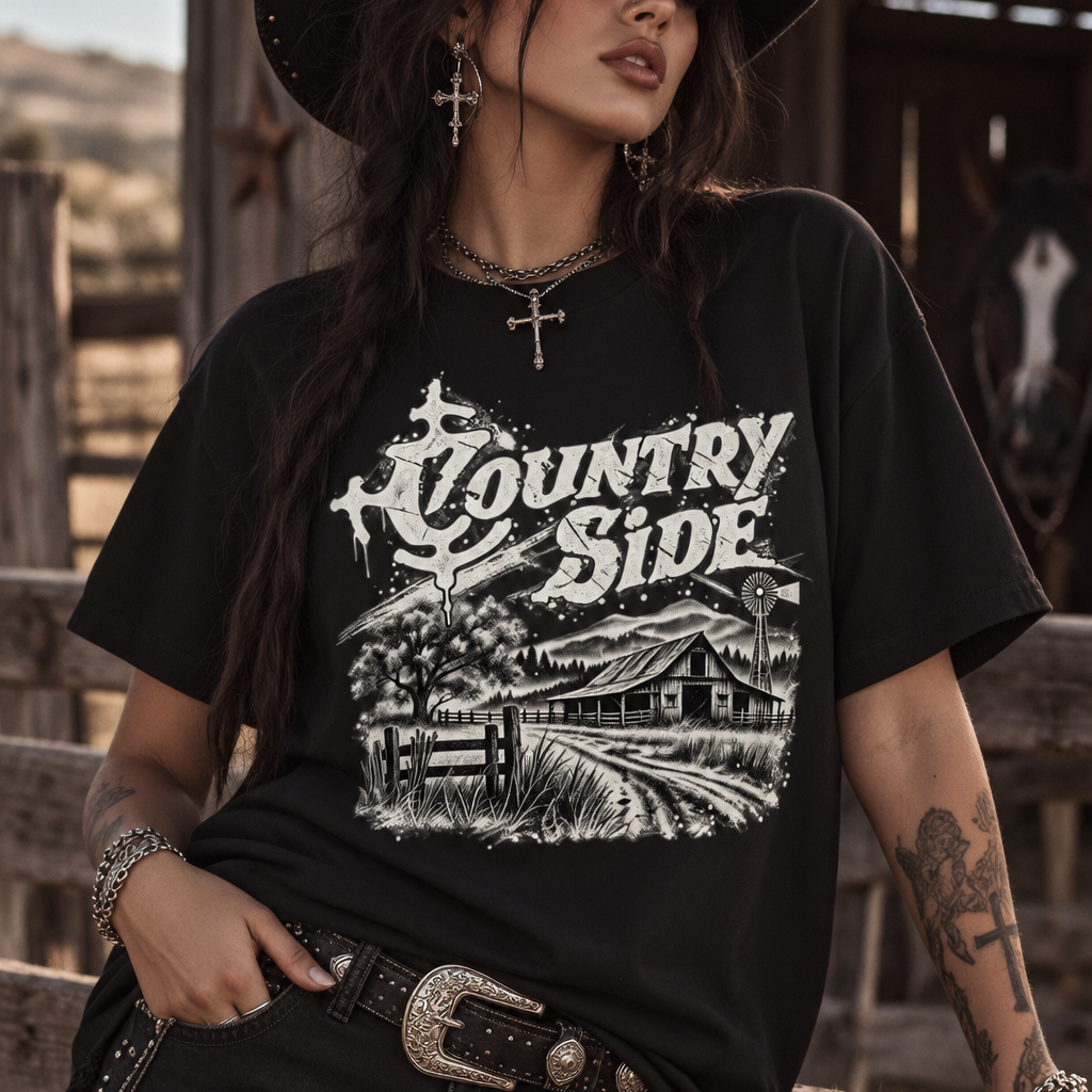 Country Side Essential Cotton T-Shirt