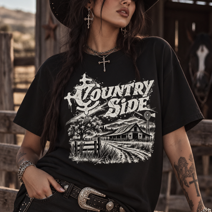 Country Side Essential Cotton T-Shirt
