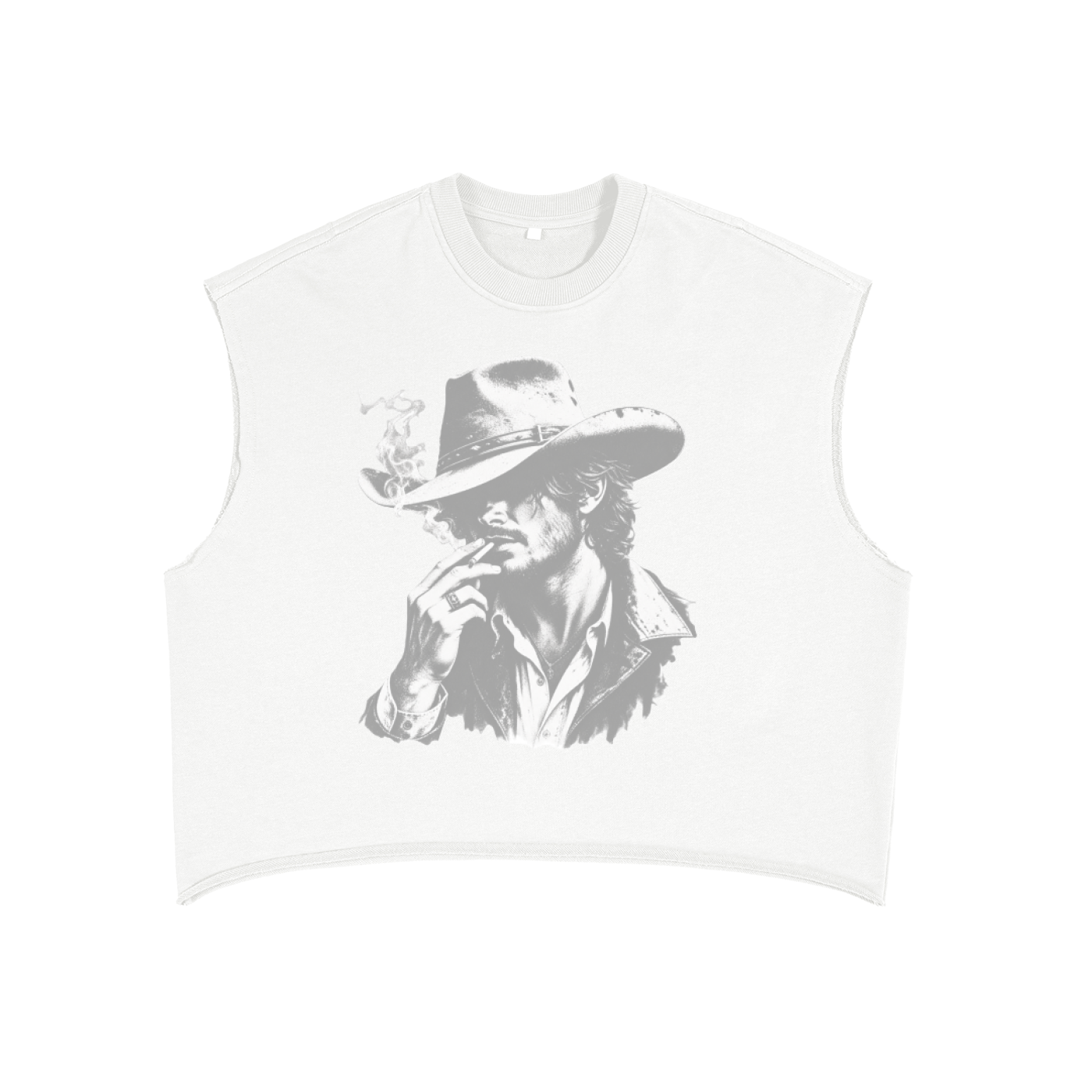 Cowboy Cigar Boxy Tank Top