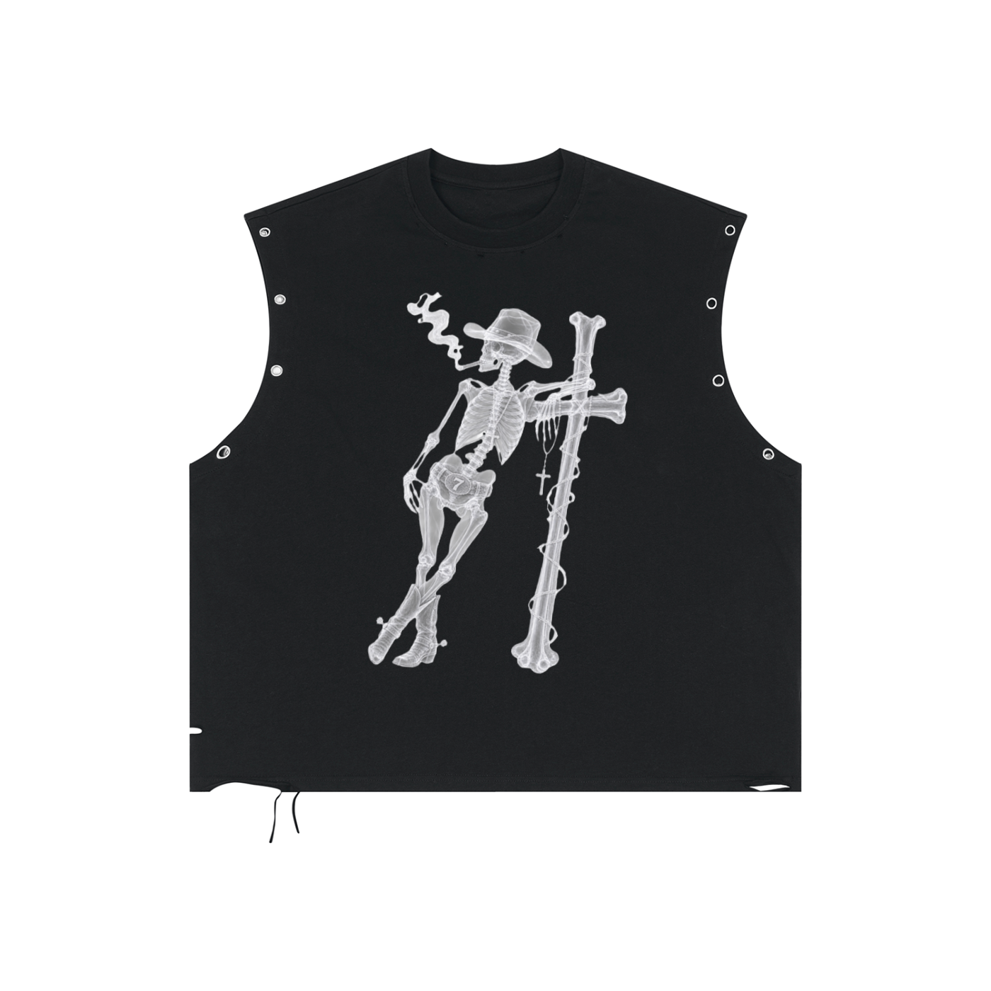 Skeleton Cowboy Tank Top