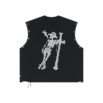 Skeleton Cowboy Tank Top