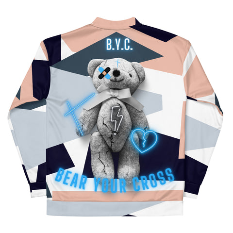 Bear Your Cross Bomber Jacket