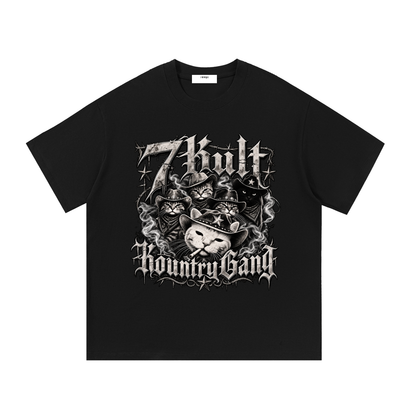 Cowboy Cat Essential Cotton T-Shirt