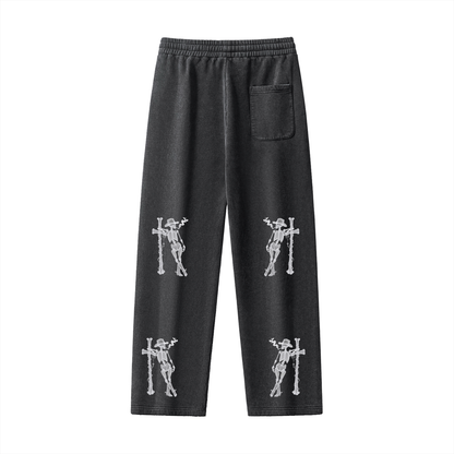 Skeleton Washed Fleece Sweatpants