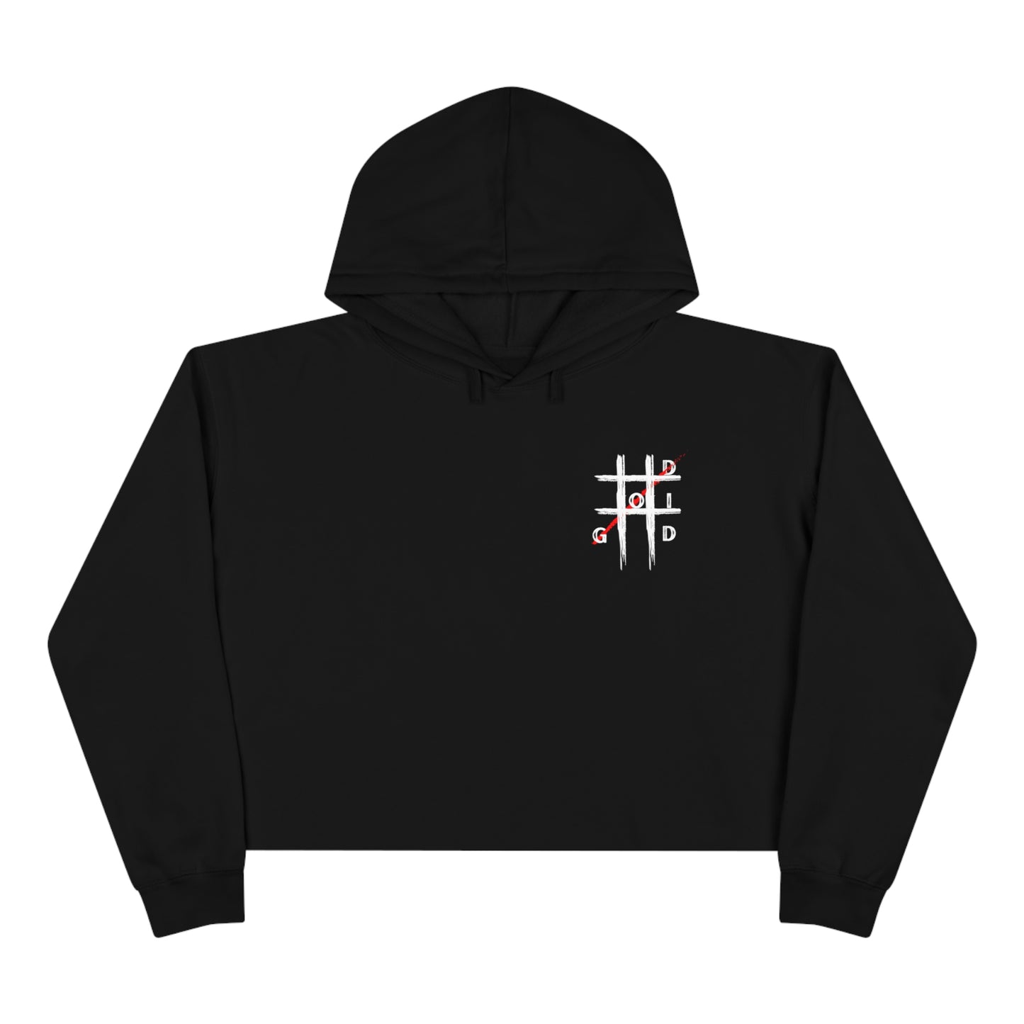 God Did Crop Hoodie