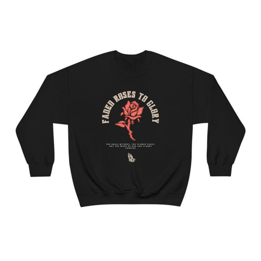 Faded Roses Crewneck Sweatshirt