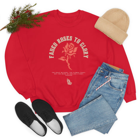 Faded Roses Crewneck Sweatshirt